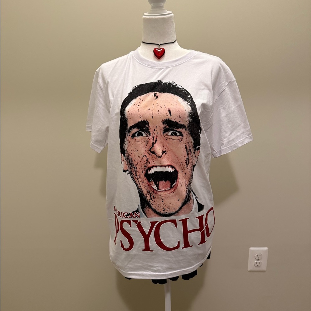 American Psycho oversized graphic tee. size M